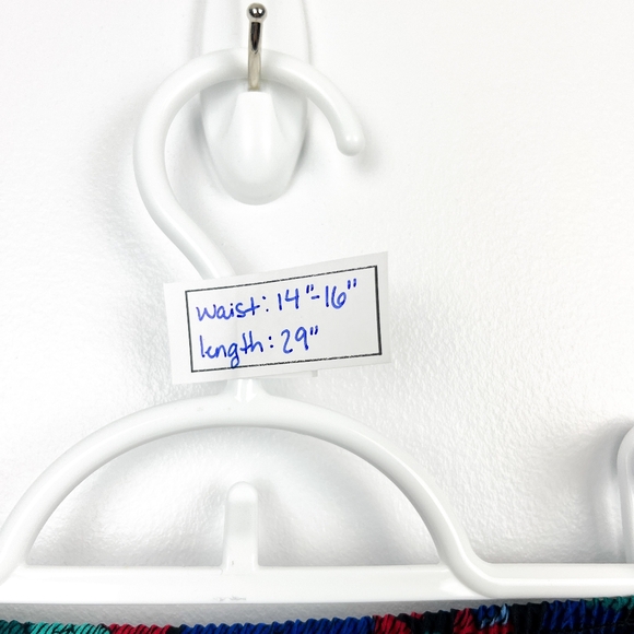 Vintage Blue and Red Floral Mid Length Skirt - Picture 6 of 6